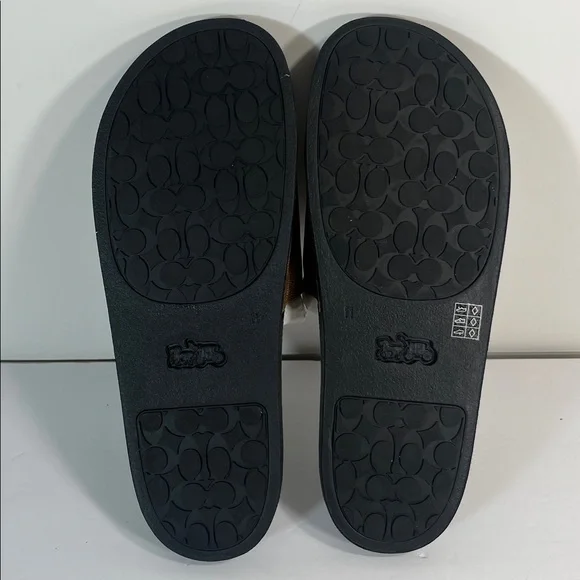 Coach Signature Udele Brown and Black Slides women’s size 11 - Picture 11 of 13